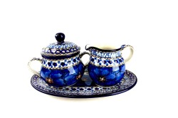 035 286 301Bunzlau Roomstel Kleine Suikerpot&Melkkannetje U408 Melk & Suiker